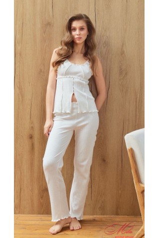 Комплект із бавовни майка зі штанами Your Touch MN-7233